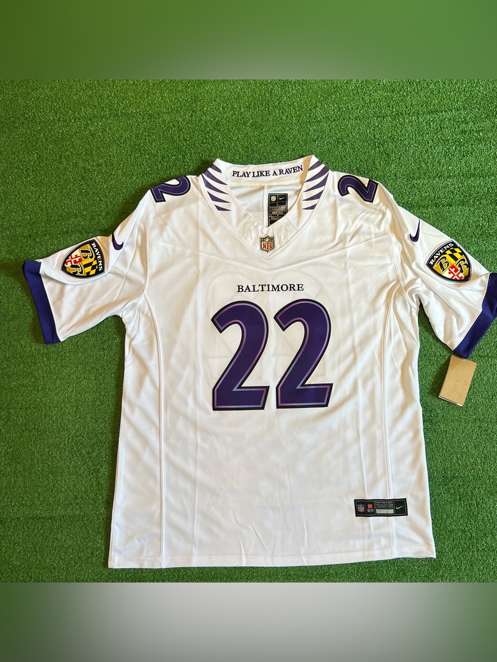 Baltimore Ravens Derrick Henry White Jersey
Adult Large